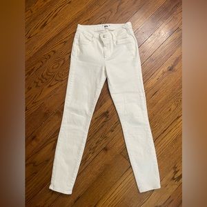 Size 25 PAIGE cream, ankle jeans